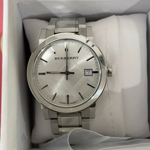 Burberry silver watch
